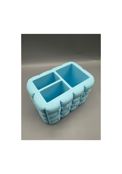 3d Baskı Fiyonk Detaylı Makyaj Organizeri Çok Renkli