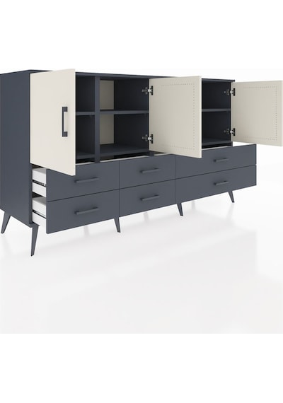 Hyperion Konsol 6 Raflı 6 Çekmeceli 4 Kapaklı 176x44x99 Antrasit- Antrasit-aytaşı/antrasit Hyperion Konsol 6 Raflı 6 Çekmeceli 4 Kapaklı 176x44x99 Antrasit- Antrasit-aytaşı/antrasit
