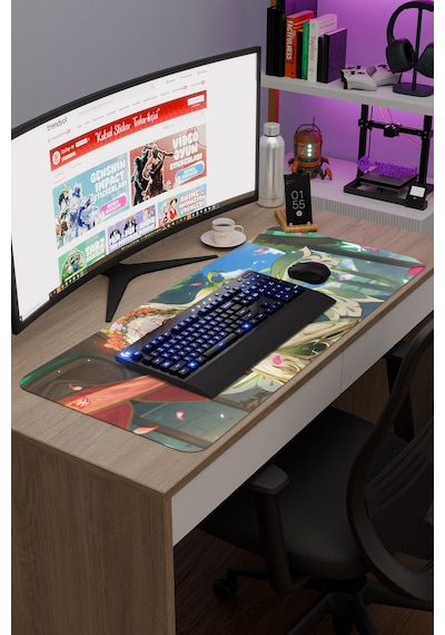 Nahida Genshin Impact Anime Gacha V5 - 90x40 Xxl Gaming Mouse Pad Fare Altlığı