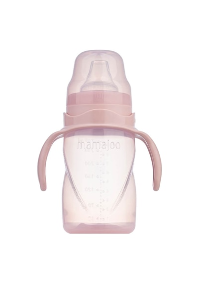 Mamajoo Kulplu Akıtmaz Eğitici Bardak Powder Pınk 270 ML & Anti- Pudra