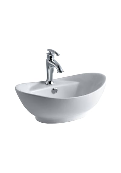 Lena - Tezgah Üstü Porselen Lavabo - E-5080- Beyaz