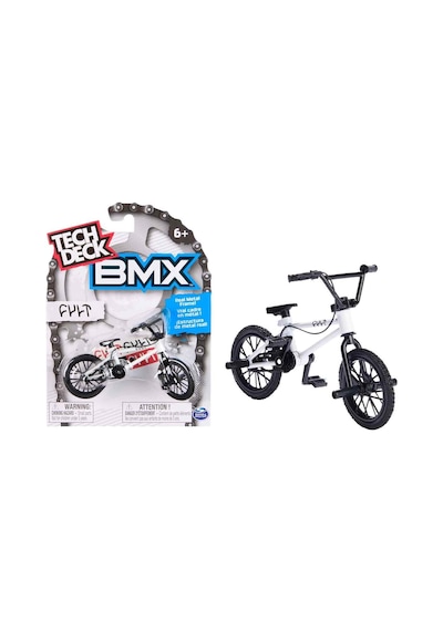 Tech Deck Bmx Bisikleti Cult Beyaz Gerçek Metal Çerçeve Parmak Bisiklet Oyuncak Model 12