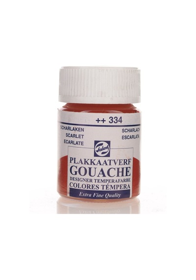 Talens Guaj Boya 16 Ml Scarlet Kırmızı 334 Çok Renkli