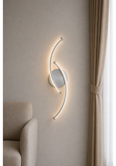 Bero Modern Led Duvar Apliği Günışığı Gri