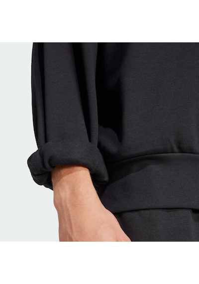 Adidas Essentials Loose Fit 3 Bar Logo Erkek Sweatshirt Jf3542 Siyah