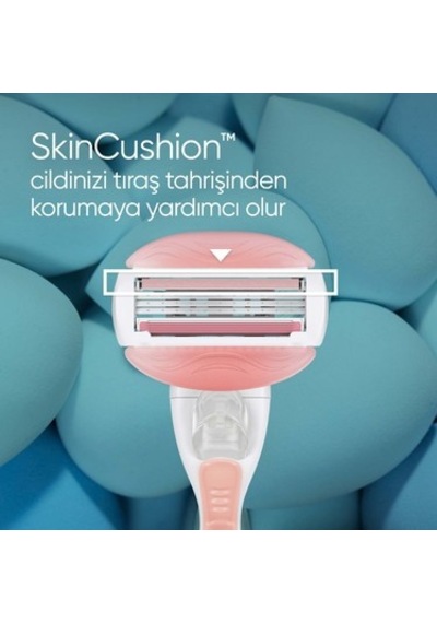 Gillette Venus Comfortglide Spa Breeze Kadın Tıraş Makinesi + 4 Adet Yedek Tıraş
