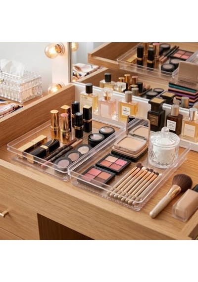 Ayrex Modüler Organizer Set Çekmece İçi Dolap İçi Düzenleyici Organizer Kristal 2'li Set Diğer