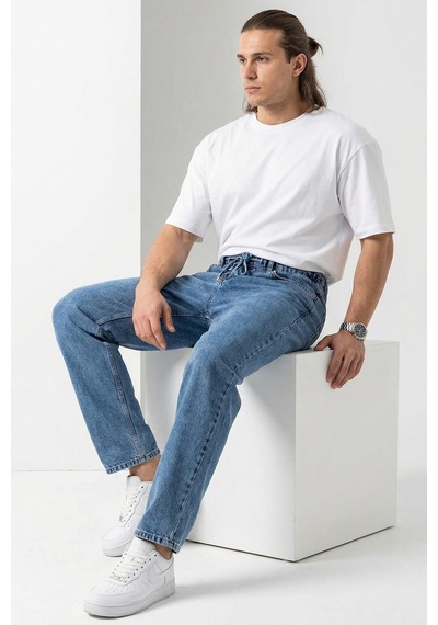 Bigdart Erkek Rahat Kesim Baggy Jean Pantolon 30075 - İndigo