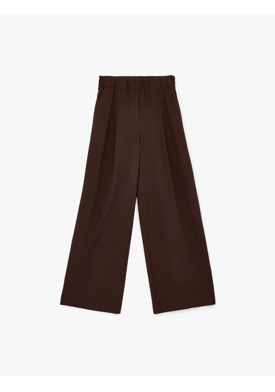 Koton Yüksek Bel Geniş Paça Pileli Viskon Karışımlı Kumaş Pantolon Kahverengi 6wak40238uw Kahve Koton Yüksek Bel Geniş Paça Pileli Viskon Karışımlı Kumaş Pantolon Kahverengi 6wak40238uw Kahve