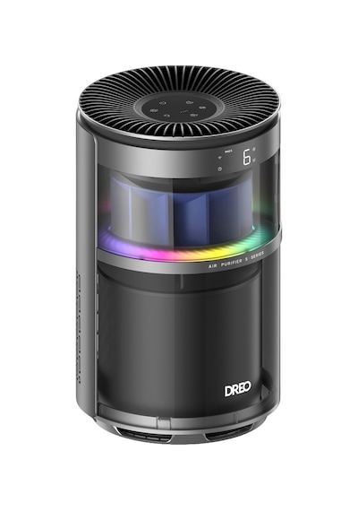 Air Purifier 530as Akıllı Hava Temizleyici, Hepa Filtre, Pm2.5 Lazer Sensör, 18 Db, 90 M², Rgbıc Işık, Pet Care, App Kontrollü Siyah