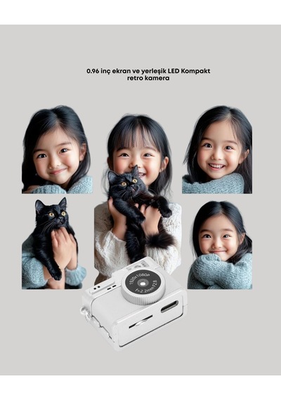 Mini Hd Dijital Kamera 1080p Kordonlu Taşınabilir Retro Model Diğer