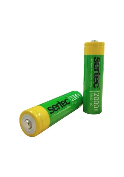Sertec 18650 3.7v 2000 Mah 1c Li-ion Şarjlı Pil Başlı Evimdeyokyok
