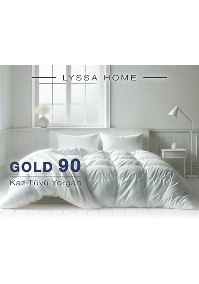 Tr Gold 90 Premium%90 Kaz Tüyü Yorgan, 195x215cm Çift Kişilik Ultra Konforlu, Sıcak Ve Hafif, Down Proof Kumaş Genel