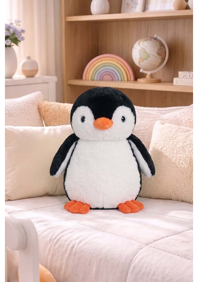 Sevimli Penguen Peluş Oyuncak Çok Renkli