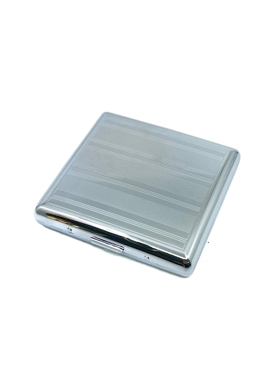 Metal Krom Renk Sigara Tabakası Model 2