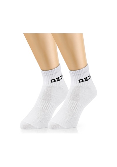 Ozzy Socks 3 Çift Kısa Konçlu Tenis Spor Çorabı Beyaz Paket Beyaz