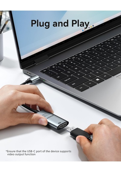 Lexroo Usb C - Hdmı 2.1 Adaptör 8k 60hz 4k 144hz Alüminyum Tip-c Hdmı Kablosu
