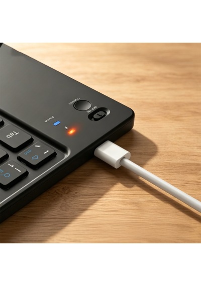 Go Des Gd-kb326 Sessiz Tuş Tasarımlı Katlanabilir Bluetooth Bağlantılı Kablosuz Klavye Siyah