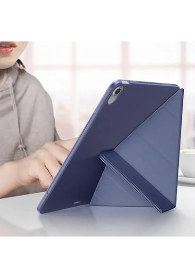 Apple Uyumlu iPad Air 11 M2 İçin Kılıf A2902 11 İnç 2024 Kalem Koyma Bölmeli, Stand Olan, Uyku Modlu Silikon Arka Yüzey Suni Diğer