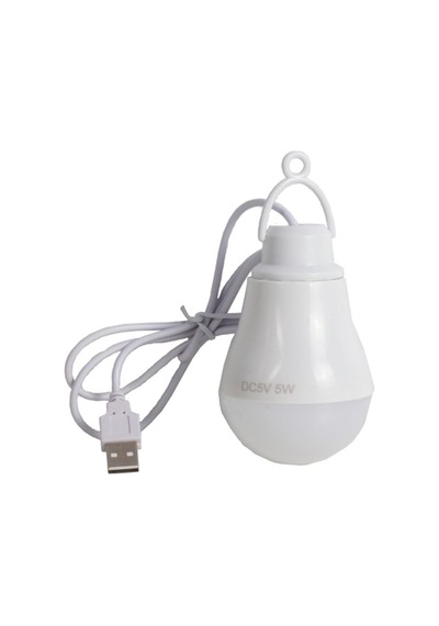 Power Master Usb Kablolu 5 Watt Beyaz Led Ampul%90 Enerji Tasarrufu Renkli