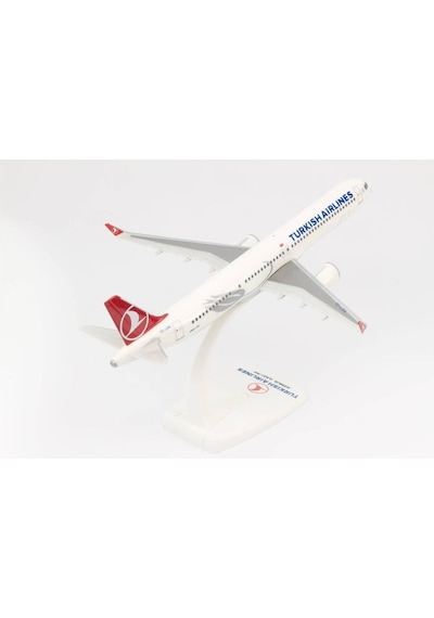 Herpa 612210 1/200 Ölçek, Thy Airbus A321 Neo, Snapfit, Sergilemeye Hazır Model Yolcu Uçağı-56456