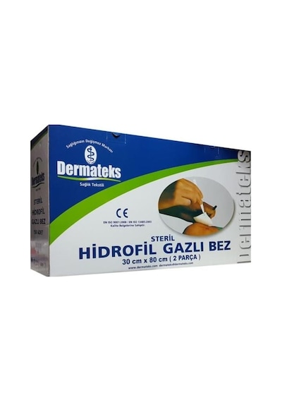 Hidrofil Gazli Bez Steril 30 x 80 CM 2 Parça 100 Adet
