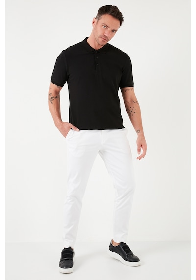 Buratti Pamuklu Regular Fit Düğmeli Erkek Polo Yaka T Shirt 5902127 Siyah