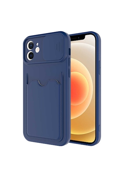 Apple Uyumlu iPhone 12 Kılıf Zore Kartix Kartlık Bölmeli Kılıf