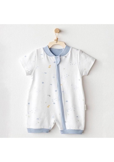 Andywawa Ac25605 Ocean İs My Happy Place Bebek Tulum White Çok Renkli