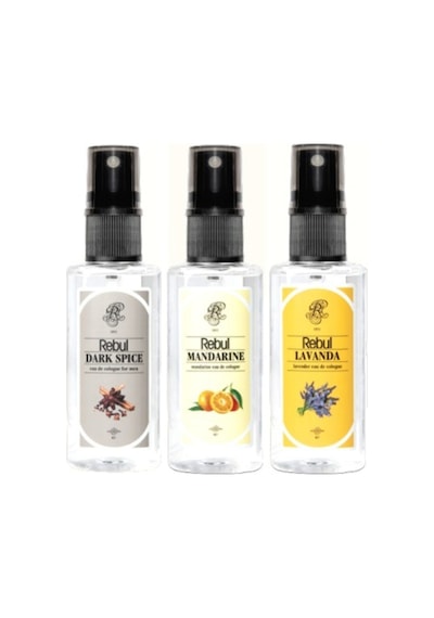 Rebul Kolonya Dark Spice + Mandarine + Lavanta Spreyli 3 x 50 ML
