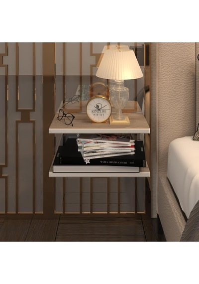 Kenzlife Komodin Guiseppe Crd Komidin 39 19 2 Parça Duvara Monte Askı Aparatlı Mng Cordoba