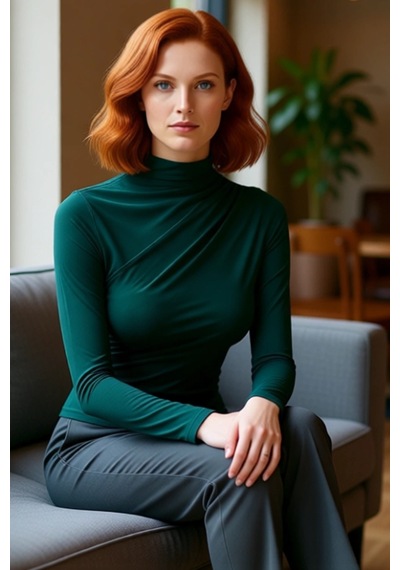 Ersefa Moda Kare Yaka Örme Slim Düz Desen Casual Günlük Crop Kısa Kol Bl Zümrüt Yeşili