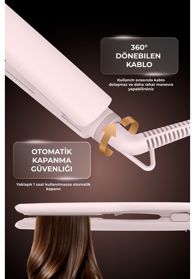 Ks-709 Saç Düzleştirici Profesyonel Seramik Keratin Plakalı