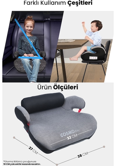 Lorelli Sirius Fix İsofix Yükseltici Gri