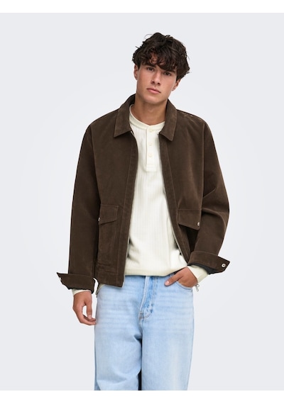 Only & Sons Jack Jones Only&sons Erkek Kahve Süet Ceket 22038798 Kahverengi