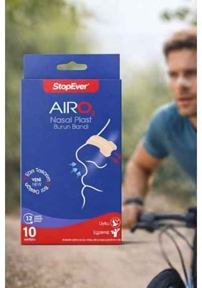Stopever Aıro2 Nasal Plast Nefes Açıcı Burun Bandı 10lü