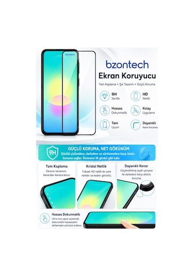 Samsung Galaxy A27 Uyumlu Anti Statik Ekran Koruyucu Toz Tutmayan Kırılmaz Cam