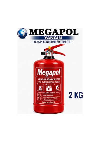 2 Kg Yangın Söndürme Cihazı, Yangın Söndürme Tüpü, Yangın Söndürücü, Yangın Söndürme Cihazları