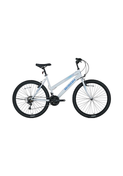 Bisan Sentıero Kadın Dağ Bisikleti 46cm V 26 Jant 21 Vites Metalik Beyaz Mavi Beyaz