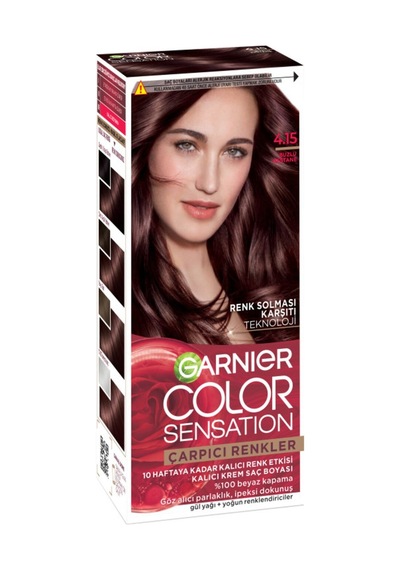 Garnier Çarpıcı Renkler 4.15 Buzlu Kestane - 7 Adet Tarı