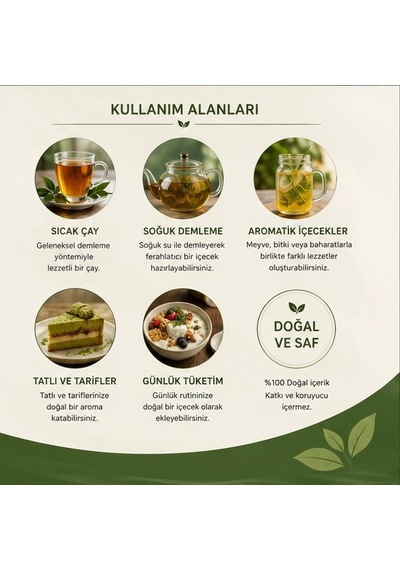 Yeşil Çay Yaprak Bitki Çayı - 500 Gr