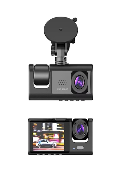 Cmr67 Araç İçi Kamera, 3 Kamera Ön-iç-arka, Wifi, 1080p Full Hd, 2.0 İnç Ips Ekran Bbcmr67