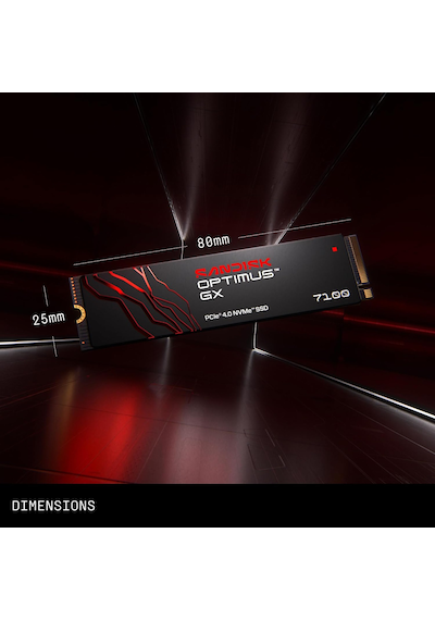Sandısk 1 Tb Optimus Gx 7100 Nvme Ssd - Pcıe Gen 4, M.2 2280, 7.250 Mb/s'ye Kadar Okuma Hızı