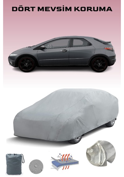 Honda Civic 5 Kapılı 2005 - 2008 Araba Brandası Oto Branda Gri