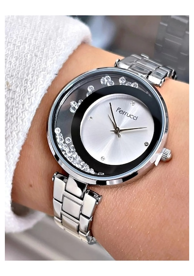 Ferrucci Fc51899 Silver Renk Çelik Kadın Kol Saat+bileklik