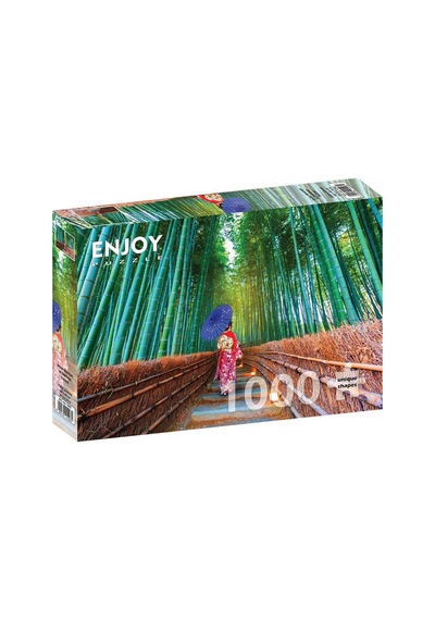 Enjoy 1000 Parça Bambu Ormanında Asyalı Kadın Puzzle