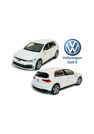 Golf 8 Yeni Kasa 2024 Diecast Metal Model Beyaz Renk 1:36 Beyaz