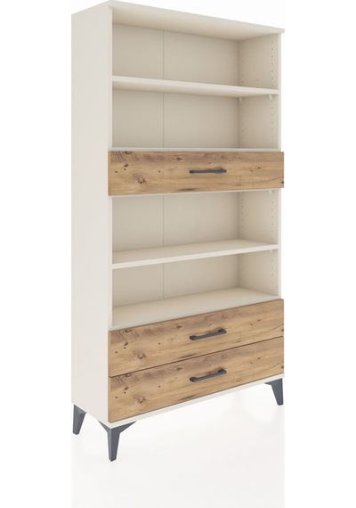 Arges Dolap 4 Raflı 3 Çekmeceli 88x30x163 Aytaşı-çam Aytaşı