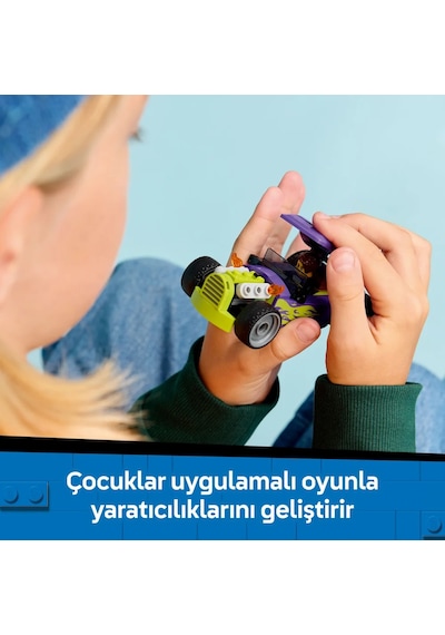 LEGO® City Hot Rod Yarış Arabası Oyuncağı 60485 - 5 Yaş ve Üzeri Çocuklar İçin Sürücü Minifigürlü Oyuncak Yapım Seti (81 Parça)
