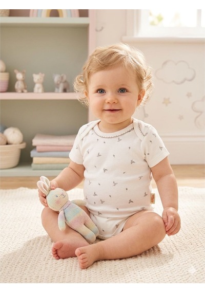 Tiffany Baby & Kids Tiffany Baby Olive Branch Theme Yarım Kol Body 46008 Ekru